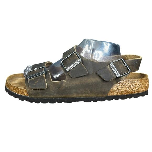Birkenstock Men’s Milano Faded Khaki Sandals Size US 11 main image 4